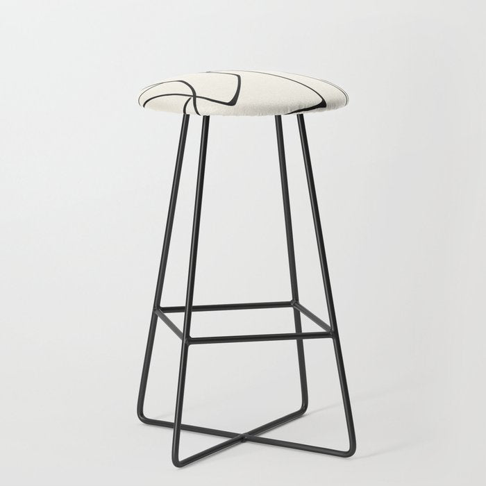 Abstract line art 36 Stool Gallery Image 1