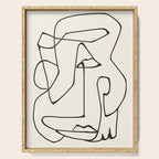 Abstract line art 36 Serving Tray Gallery Image 1