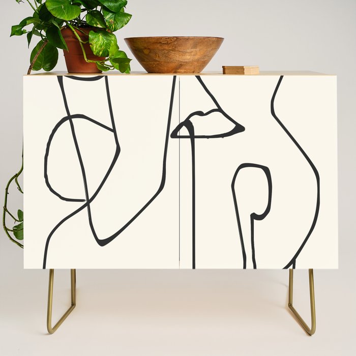 Abstract line art 36 Credenza Gallery Image 1