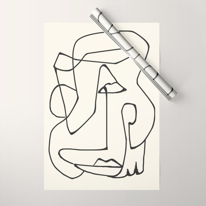 Abstract line art 36 Wrapping Paper Gallery Image 1