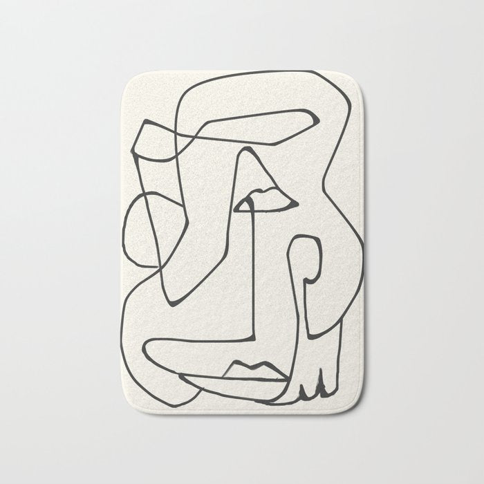 Abstract line art 36 Bath Mat Gallery Image 1