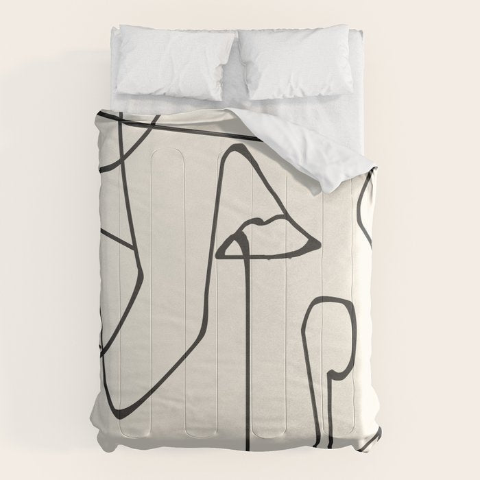 Abstract line art 36 Comforter Gallery Image 6