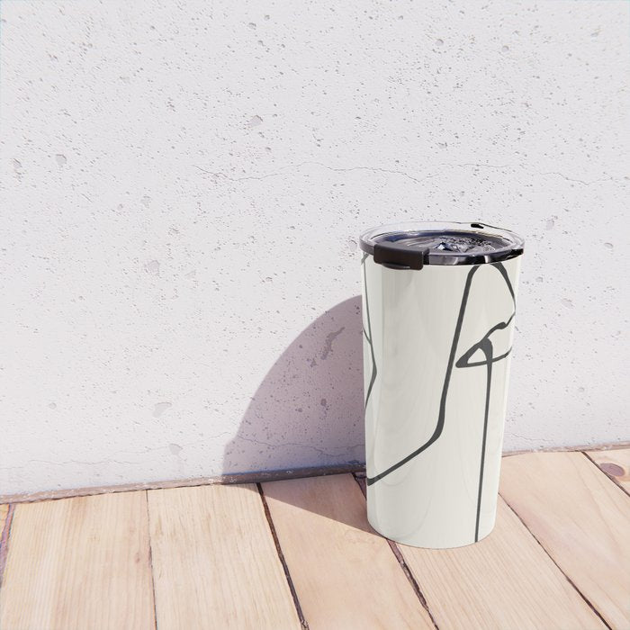 Abstract line art 36 Travel Mug Gallery Image 4