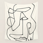 Abstract line art 36 Wall Tapestry Gallery Image 4