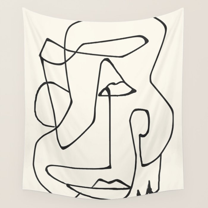 Abstract line art 36 Wall Tapestry Gallery Image 4