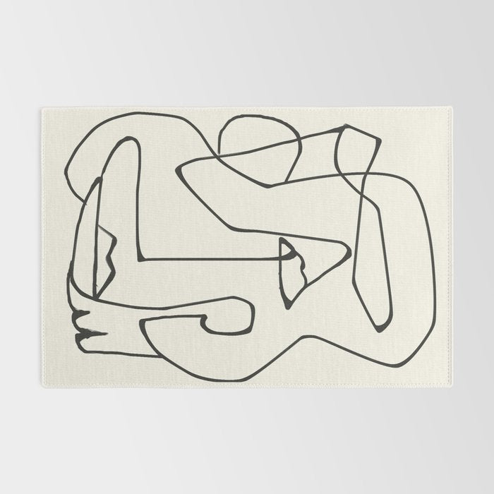 Abstract line art 36 Rug Gallery Image 2