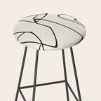 Abstract line art 36 Stool Gallery Image 2