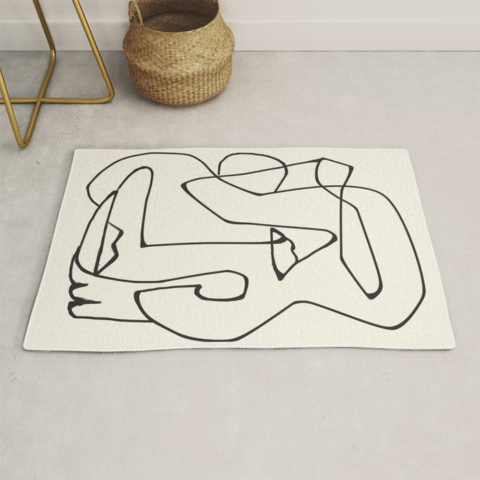 Abstract line art 36 Rug Gallery Image 1