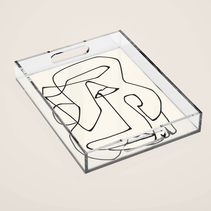 Abstract line art 36 Acrylic Tray Gallery Image 1