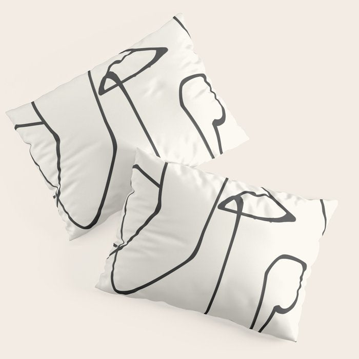 Abstract line art 36 Pillow Sham Gallery Image 3