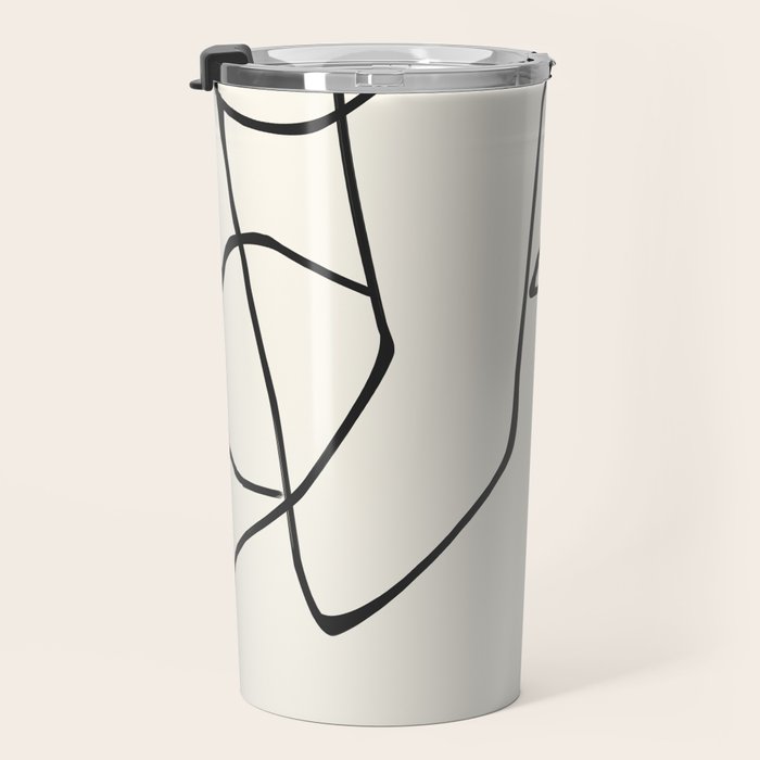 Abstract line art 36 Travel Mug Gallery Image 3