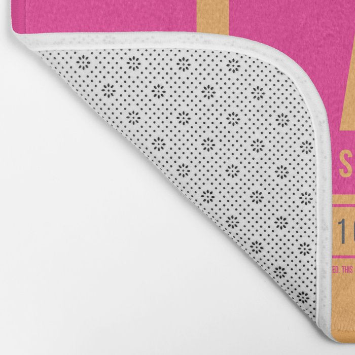 Luggage Tag B - LAX Los Angeles USA Bath Mat Gallery Image 2