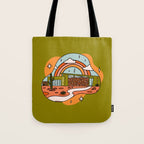 Taurus Mid Century House Tote Bag Gallery Image 1