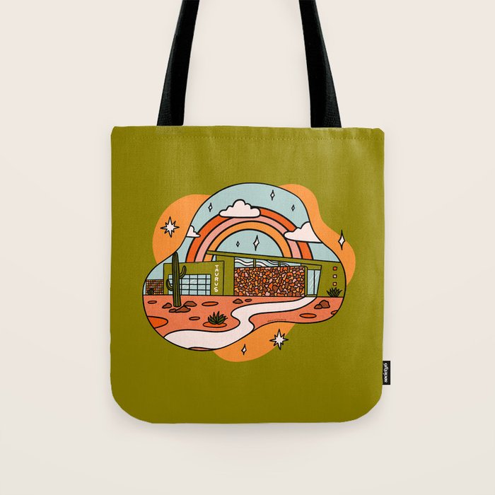 Taurus Mid Century House Tote Bag Gallery Image 1