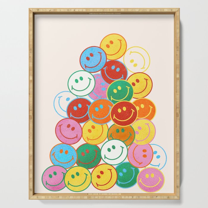 Lots of Smileys Serving Tray Gallery Image 1