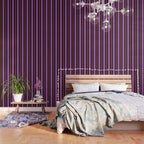 Halloween Stripes Purple Black Orange Vertical Stripe Pattern Wallpaper Gallery Image 3