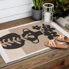 Floral Silhouette 6 Outdoor Rug Gallery Image 2