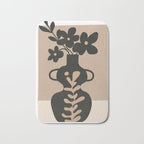Floral Silhouette 6 Bath Mat Gallery Image 1