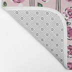 romantic rose pattern - sweet midcentury flowers Bath Mat Gallery Image 2
