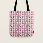 romantic rose pattern - sweet midcentury flowers Tote Bag Gallery Image 1