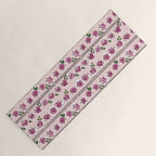 romantic rose pattern - sweet midcentury flowers Yoga Mat Gallery Image 1