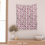 romantic rose pattern - sweet midcentury flowers Wall Tapestry Gallery Image 2