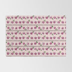 romantic rose pattern - sweet midcentury flowers Rug Gallery Image 2