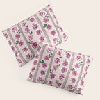 romantic rose pattern - sweet midcentury flowers Pillow Sham Gallery Image 3