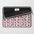 romantic rose pattern - sweet midcentury flowers Laptop Sleeve Gallery Image 2