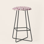 romantic rose pattern - sweet midcentury flowers Stool Gallery Image 1