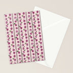 romantic rose pattern - sweet midcentury flowers Stationery Card Gallery Image 2