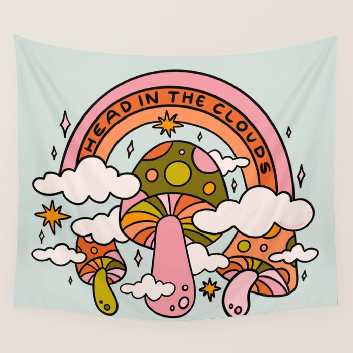 Head In The Clouds Wall Tapestry Gallery Image 1