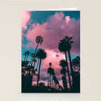 California Sunset Palms Photography Stationery Card Gallery Image 2