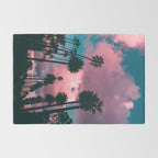California Sunset Palms Photography Rug Gallery Image 2