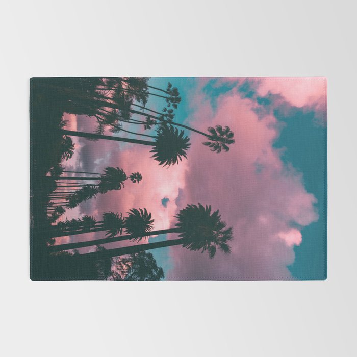 California Sunset Palms Photography Rug Gallery Image 2
