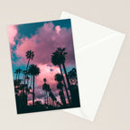 California Sunset Palms Photography Stationery Card Gallery Image 2