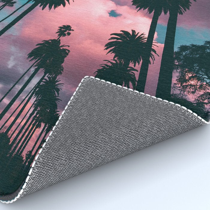 California Sunset Palms Photography Rug Gallery Image 4