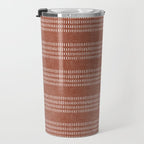 farmhouse stitch - rust Travel Mug Gallery Image 3