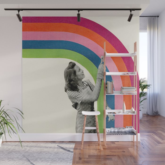 Paint a Rainbow Wall Mural Gallery Image 1