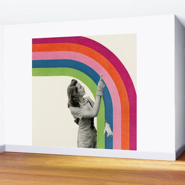 Paint a Rainbow Wall Mural Gallery Image 2