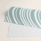 Wavy Stripes XXXVII - Sage Green Wrapping Paper Gallery Image 2