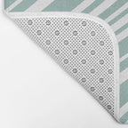 Wavy Stripes XXXVII - Sage Green Bath Mat Gallery Image 2