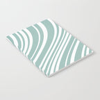 Wavy Stripes XXXVII - Sage Green Notebook Gallery Image 2