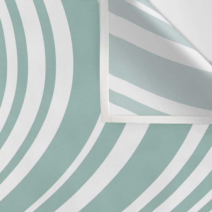 Wavy Stripes XXXVII - Sage Green Wall Tapestry Gallery Image 3