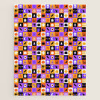 Geometric halloween mosaic pattern Jigsaw Puzzle Gallery Image 1