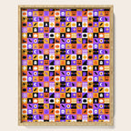 Geometric halloween mosaic pattern Serving Tray Gallery Image 1