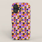 Geometric halloween mosaic pattern iPhone Case Gallery Image 1