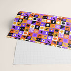 Geometric halloween mosaic pattern Wrapping Paper Gallery Image 2