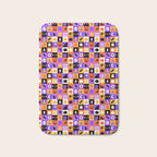 Geometric halloween mosaic pattern Bath Mat Gallery Image 1