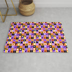 Geometric halloween mosaic pattern Rug Gallery Image 1